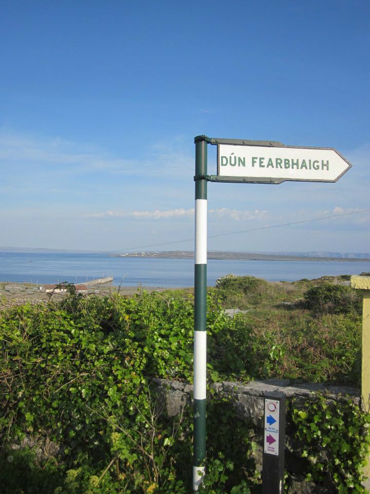 Sign for the Dun Fearbhaigh Fort
