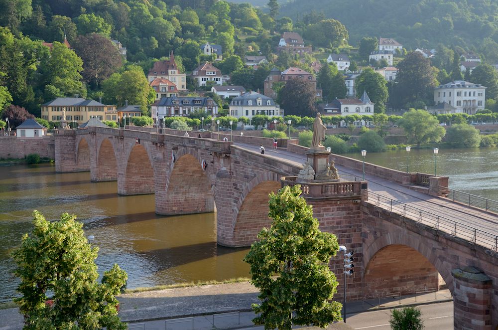 Spanning the River Neckar, the old bridge is one of Heidelberg’s most renowned landmarks.