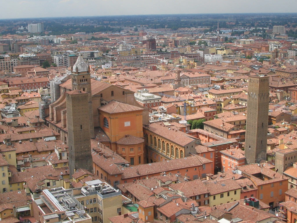 The red roofs of Bologna