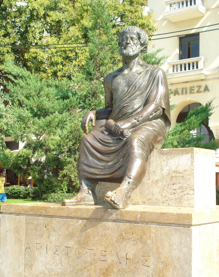 Statue of the philosopher Aristotle