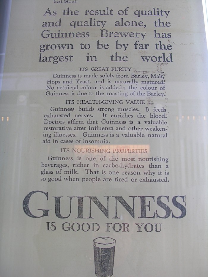 Guinness storehouse advertising memoribilia