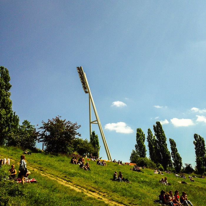 Mauer Park, Sunday, in Prenzlauer Berg
