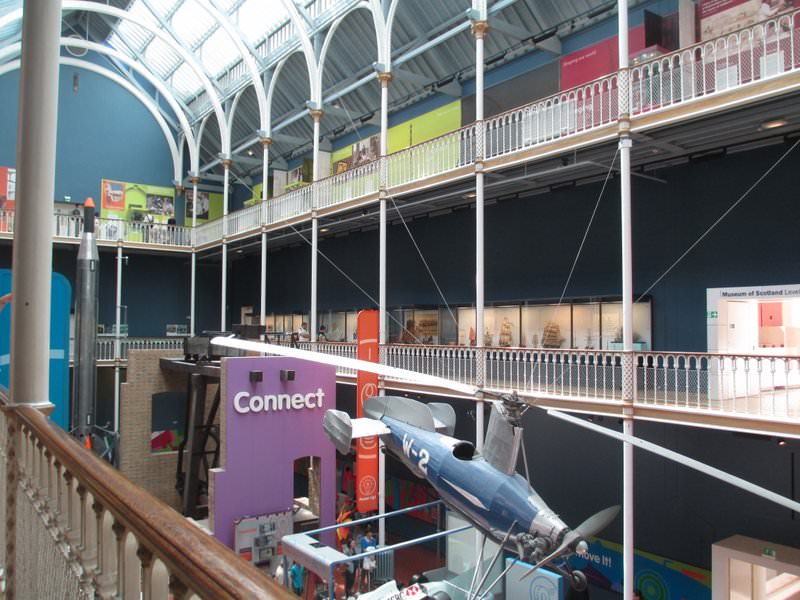 One of several galleries in the National Museum of Scotland