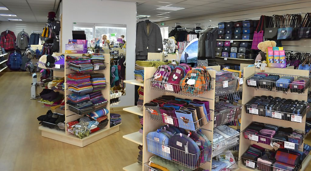 The main outlet for Harris Tweed is the Harris Tweed and Knitwear Shop in Tarbert. Courtesy: Harris Tweed and Knitwear