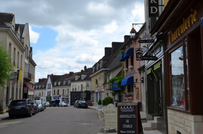 Chablis is a gorgeous place to stroll; plenty of tasting rooms, kitchen shops, garden stores and cafes