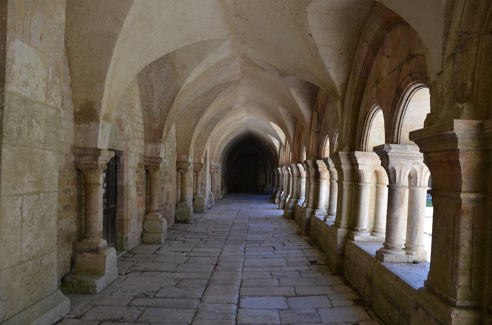 A walk through the restored Abbey of Fontenay, one of the finest surviving monasteries of Romanesque architecture, gave us a first hand idea of what monastic life entailed. This is the cloisters.