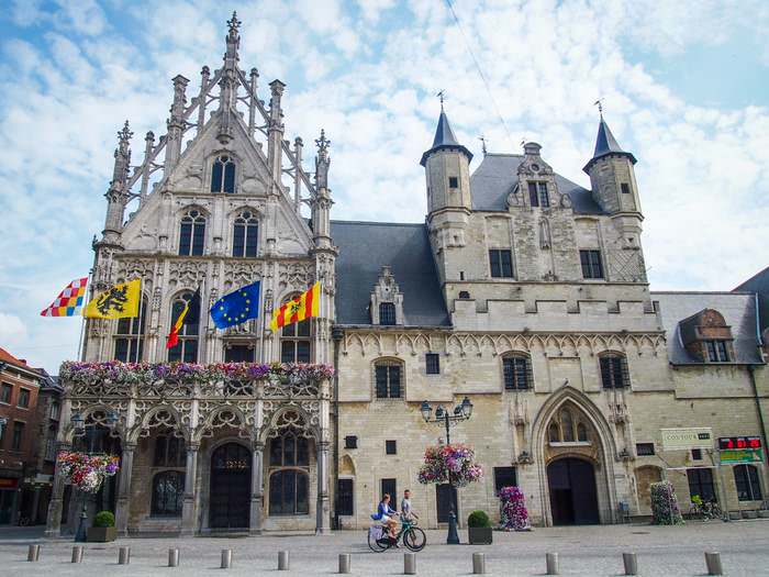 The Town Hall of Mechelen dates from the Middle Ages