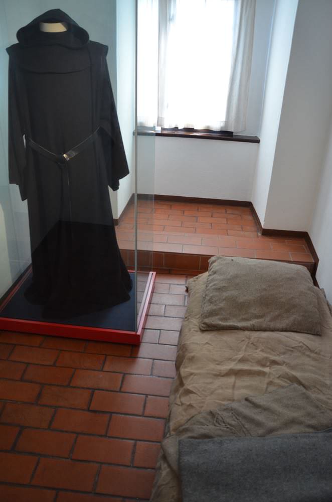 The cell where Martin Luther lived while in Erfurt