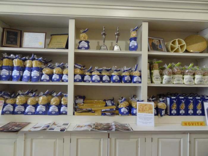 bags of pasta at Pastificio Bendetto Cavalieri-