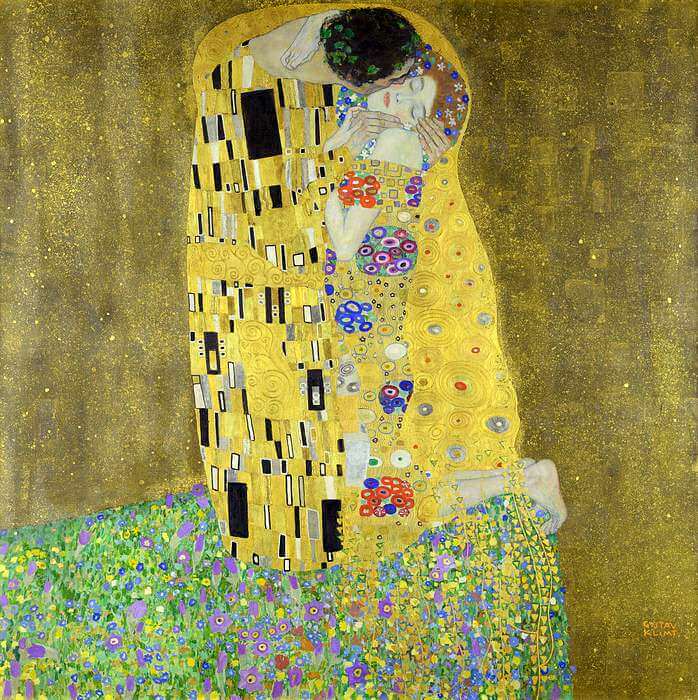 The Kiss painting by Klimt