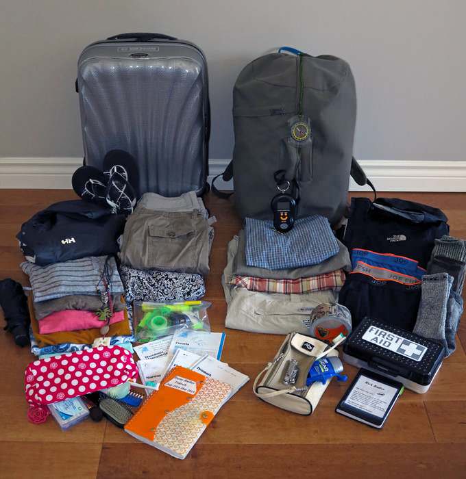 pack in carry-ons for easy travel