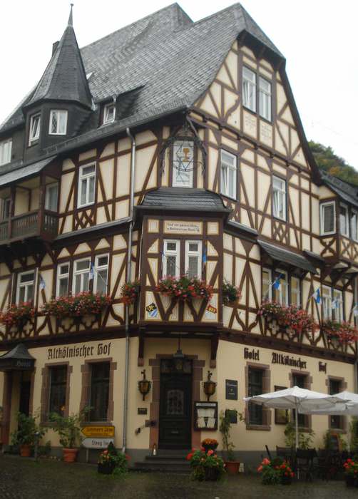 Half-timbered building in Bacharach, Germany