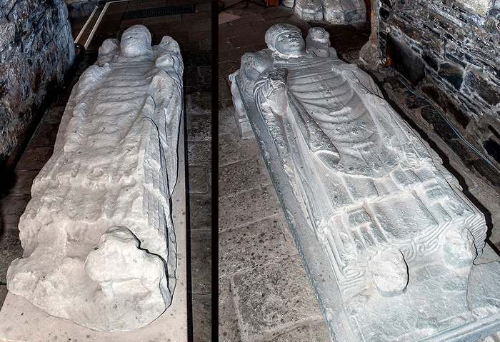 Abbots' effigies at Iona Abbey