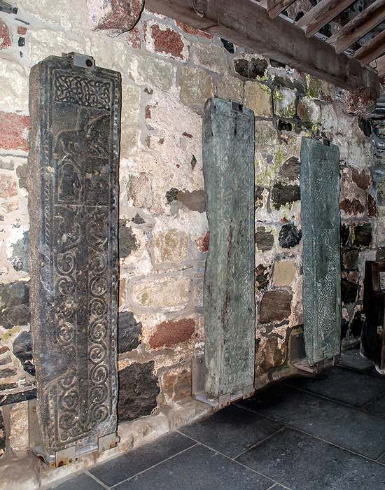 grave slabs from the Iona Abbey 