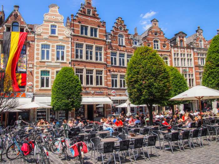 Old Market Square in Leuven
