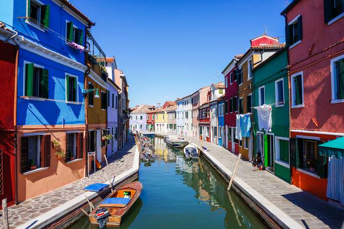 canal in Burano