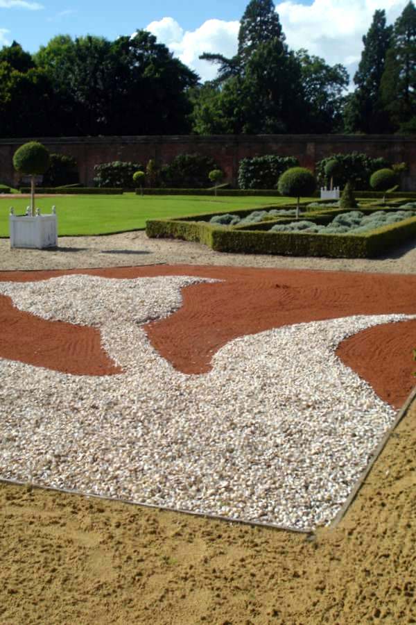 Shell work paths at Tredegar House