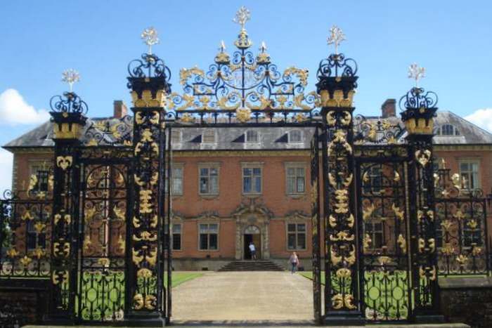 The ornate Edney Gates at Tredegar House