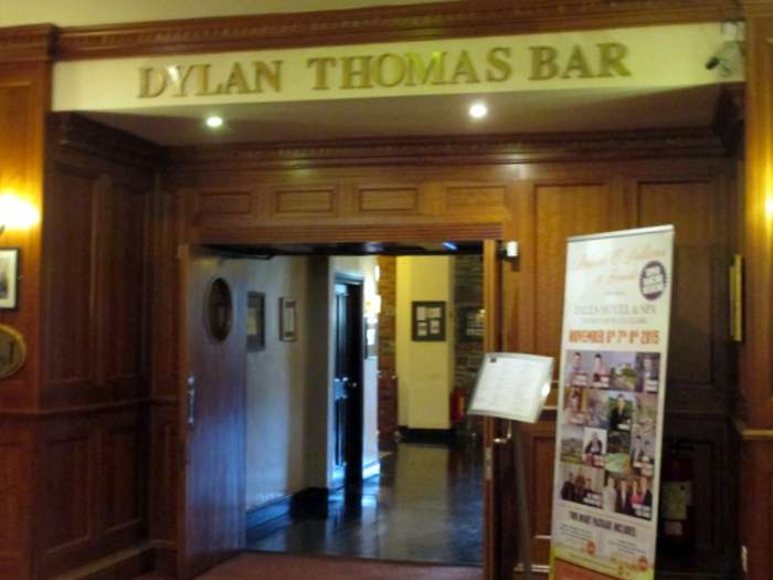 Dylan Thomas Bar at the Falls Hotel one of the best hotels in Ireland