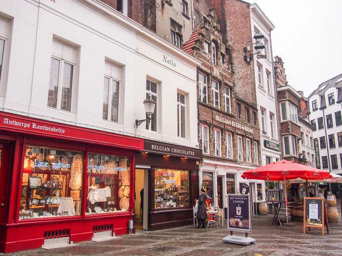 Lace, Chocolate and Beer shops in Antwerp