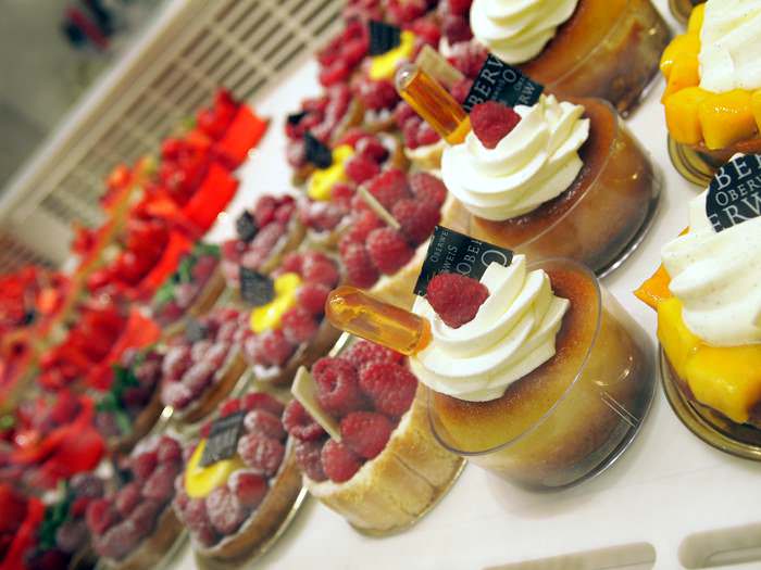 Pastries from Oberweis in Luxembourg a Benelux country
