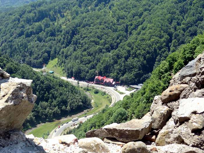 The road leading to Transylvania from Poenari Castle