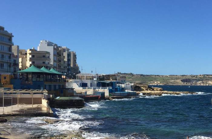 The town of Qawra in Malta's off season 