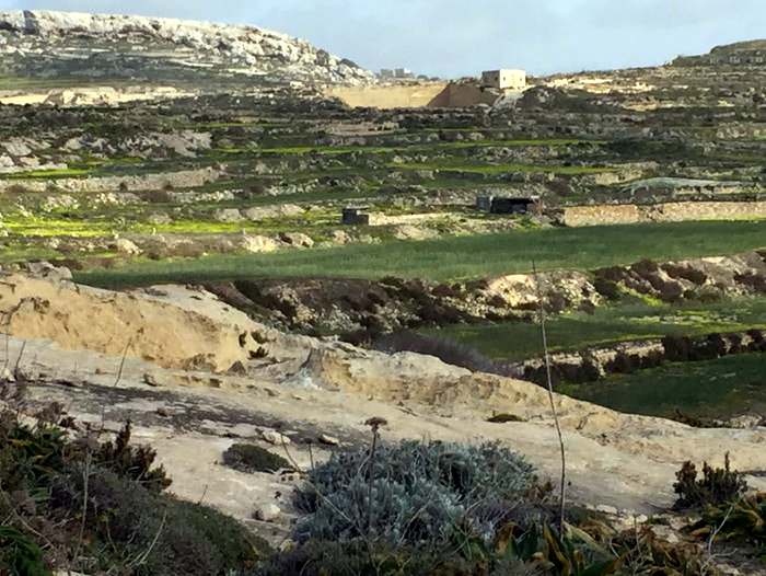 The terraced contours of Dewjra Heritage Park on Gozo