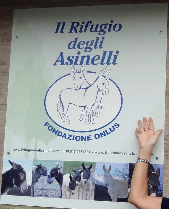 Entrance to Italy's Donkey Refuge