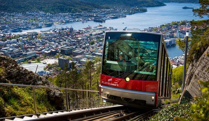 Funicular in Bergen