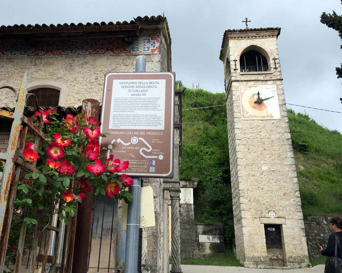The Sanctuary of Collagù that you can see while sightseeing in the Veneto
