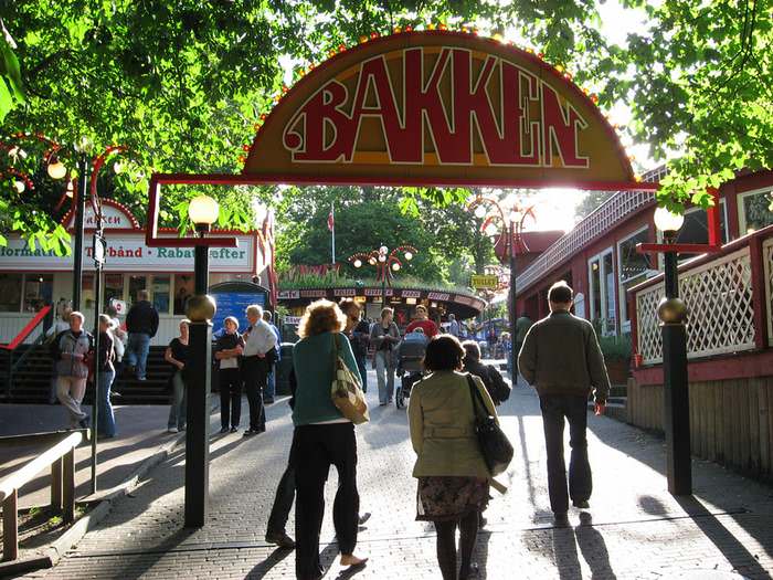 Bakken Amusement Park in Copenhagen