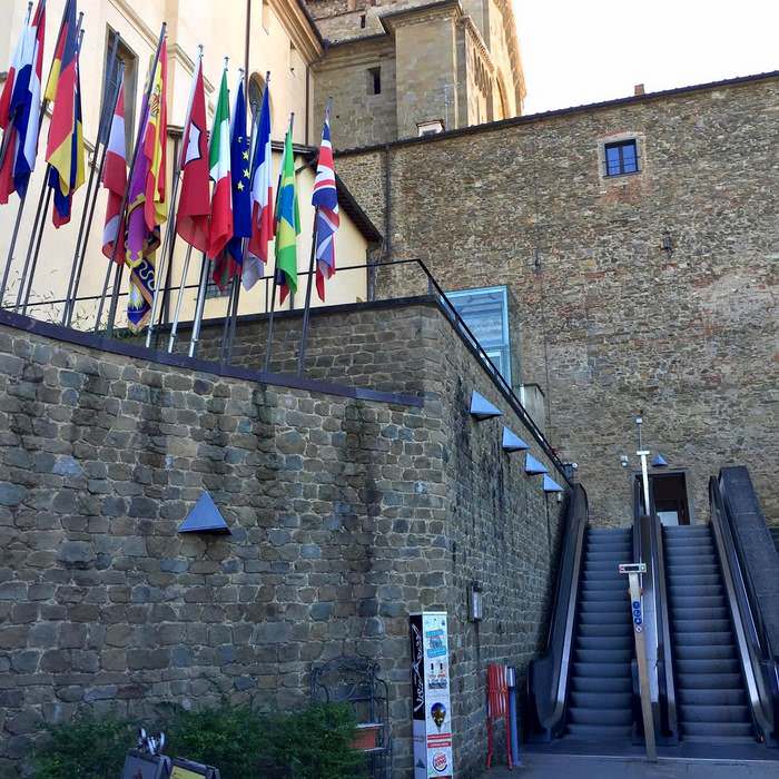 The entrance to the old city of Arezzo 