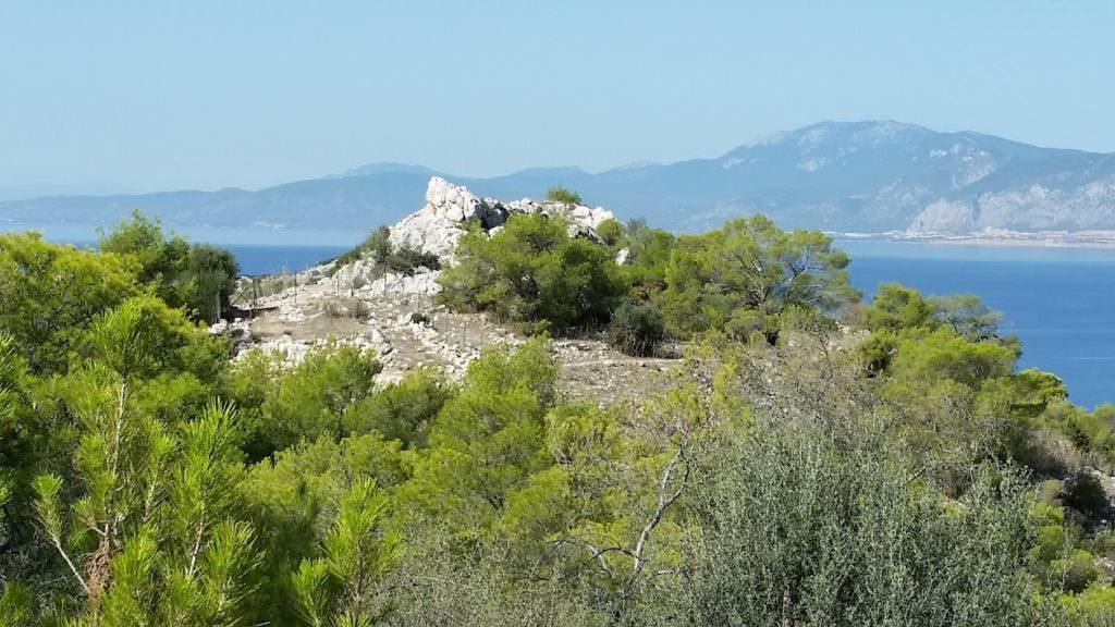 View of the Acropolis of Ajax, hero of the troy wars