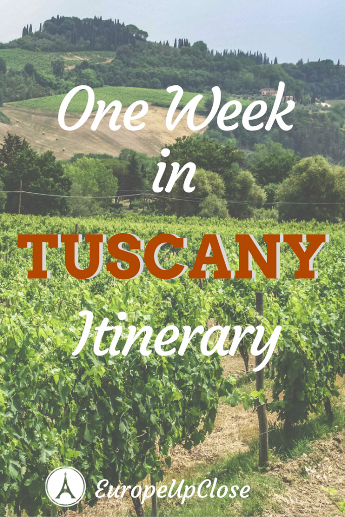 1 week in Tuscany Itinerary Italy: Florence and Tuscan towns, vineyards and beautiful landscapes