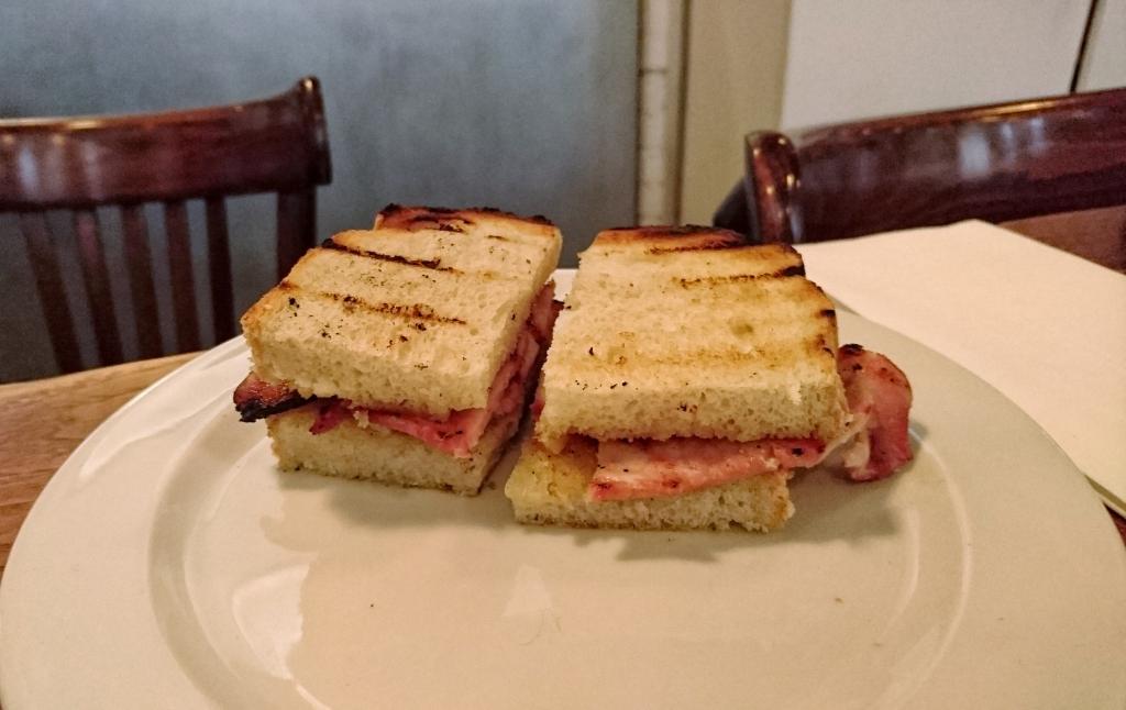 London Food Tour: bacon sandwich at St John Bread and Wine in East London