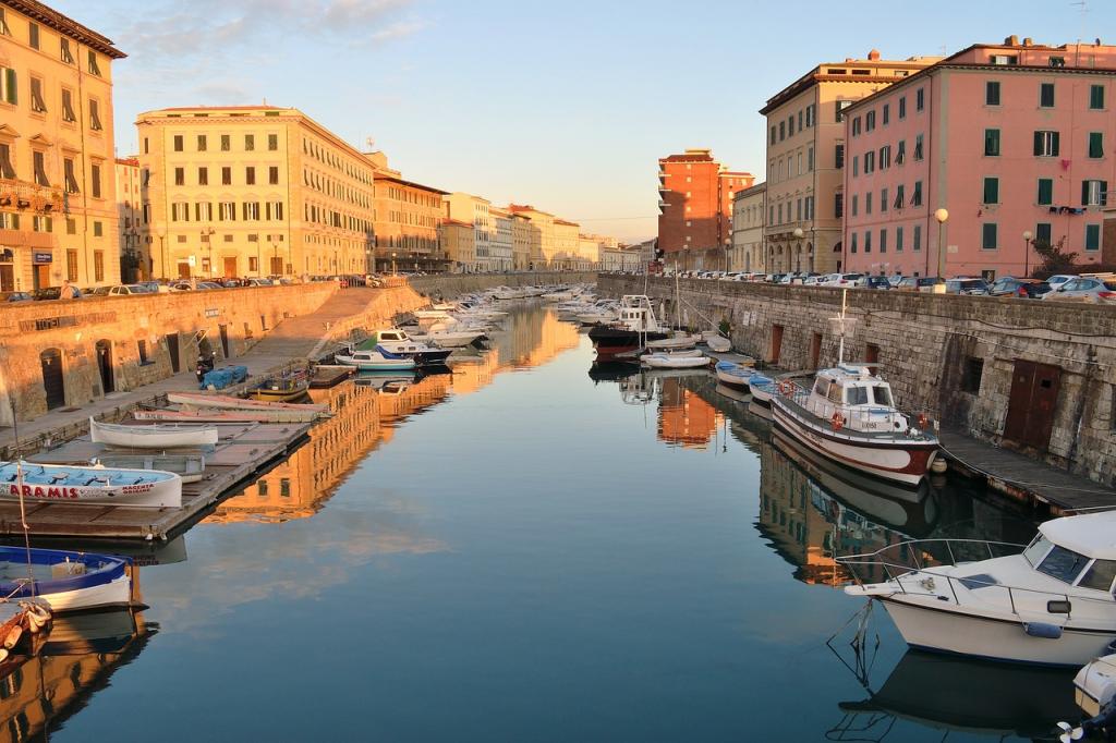 Livorno Italy - Port and Fishing Village in Tuscany