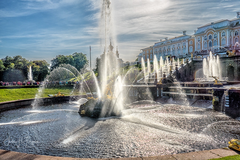 Samson Fountain at Peter the Great’s Peterhof Palace