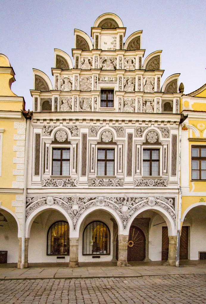 Renaissance houses in Telč UNESCO World Heritage Site Czech Republic