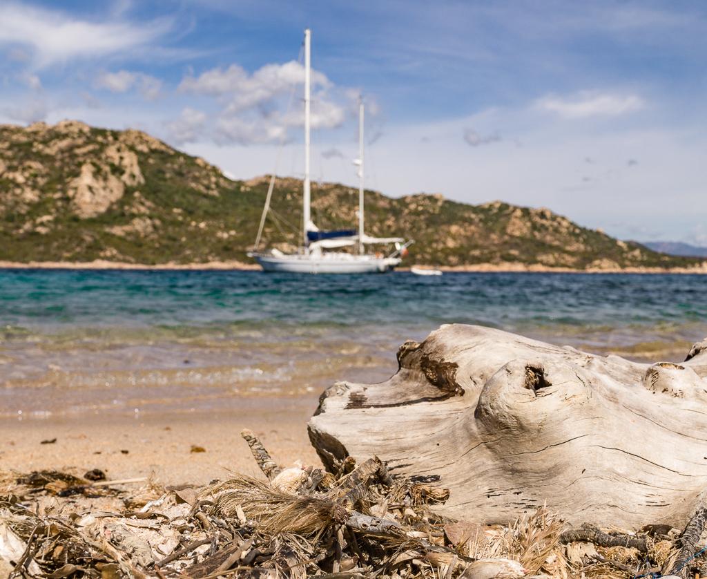 Mediterranean Cruise without the crowds? Deserted beach in Corsica with Intersailclub sailboat charter