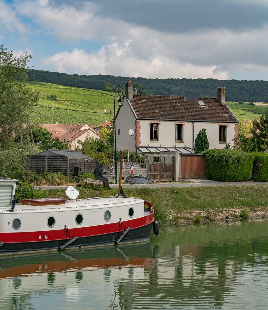 Vineyards and cute French Villages in the Champgne | Luxury Barge Cruises in France 