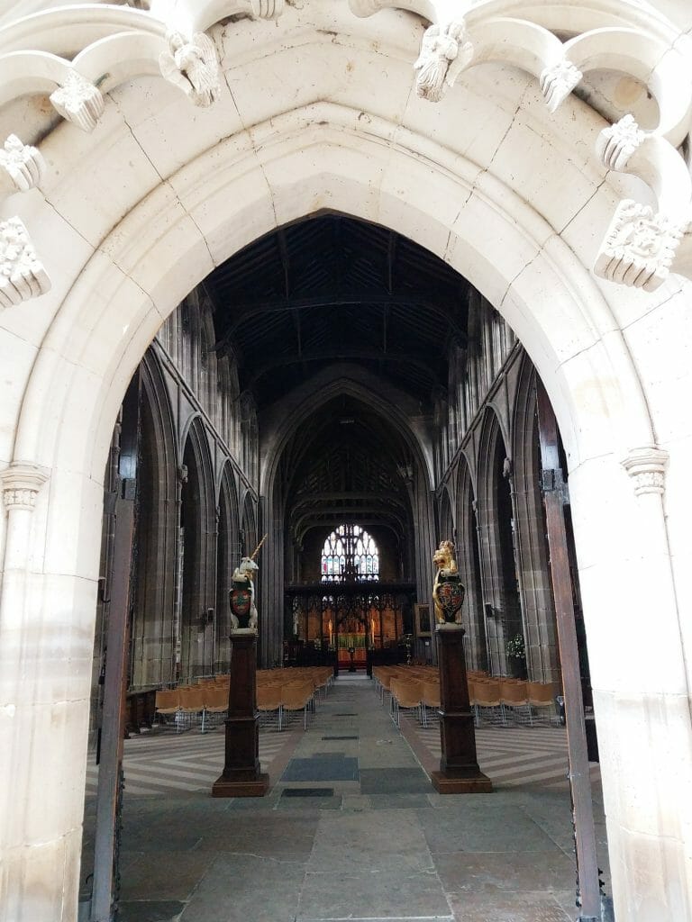 Inside St Mary's Cathedral Nottingham - Robin Hood Story