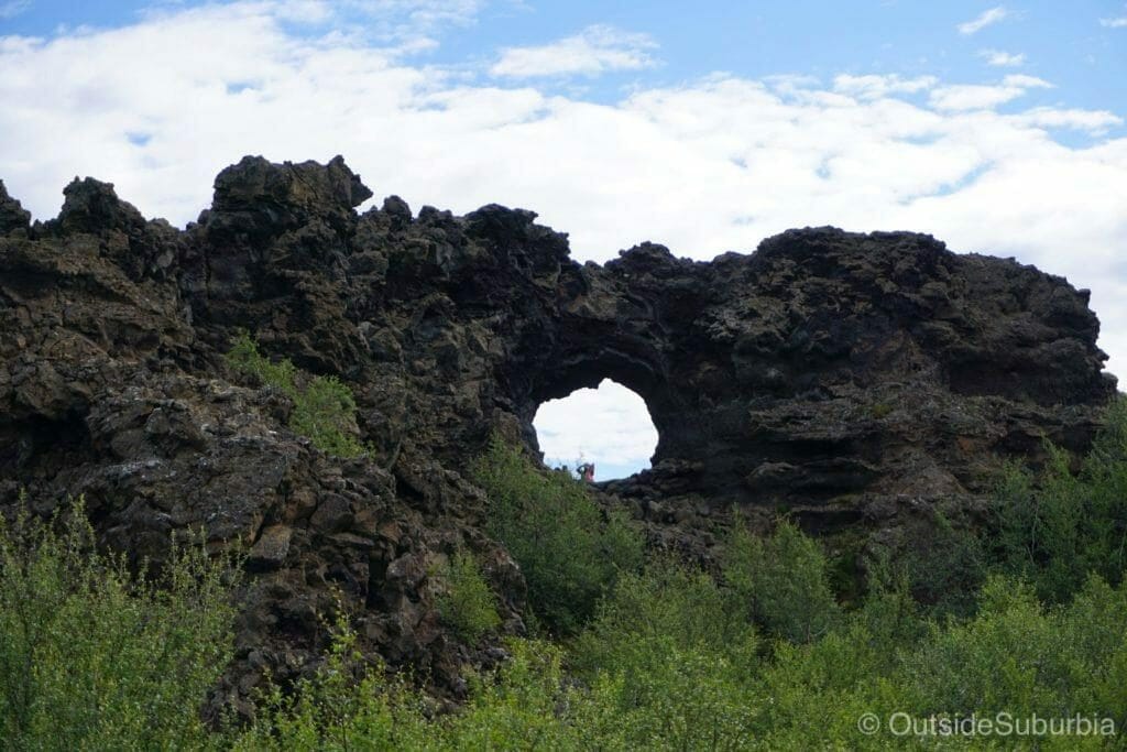 Stone Arch in Northern Iceland where a scene of Mance Rayder’s Wildling Camp was filmed