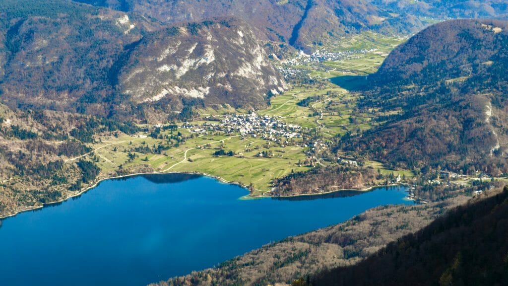 View over Lake Bohinj from Vogl Mountain in Slovenia - Europe Vacation Deals