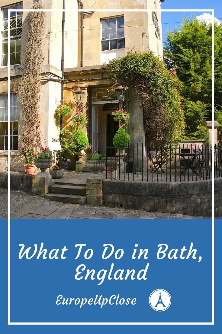Click here to explore what to do in Bath, England. It is a beautiful World Heritage City rich with history and creative inspiration like Jane Austens house. #bathengland #england #travel #traveltips #romanbaths 