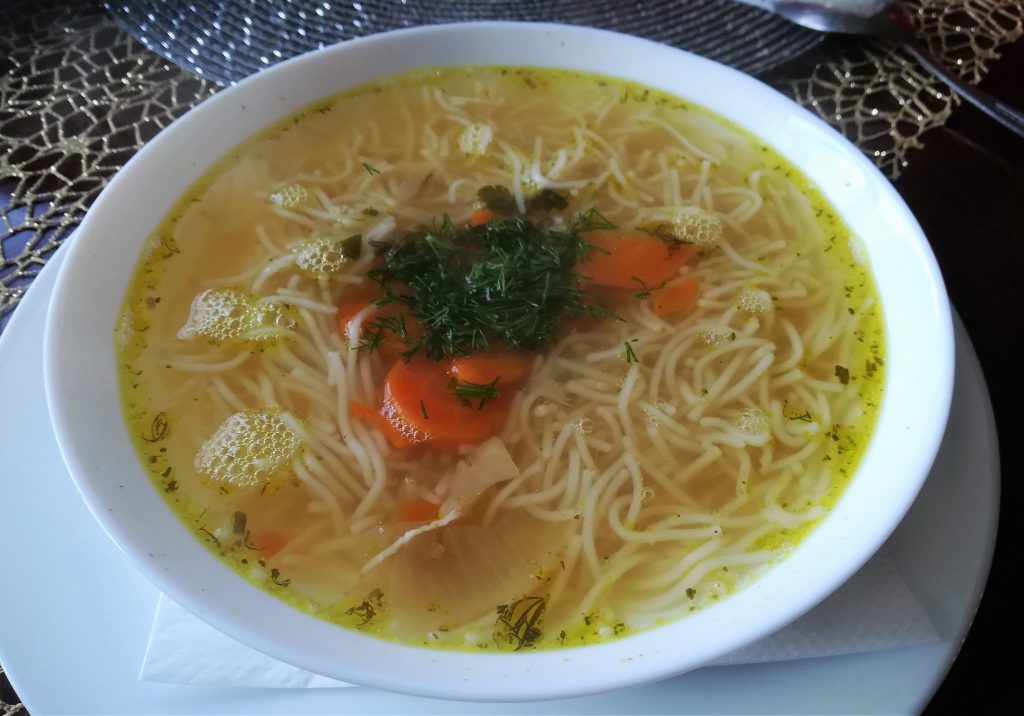 Polish noodle soup