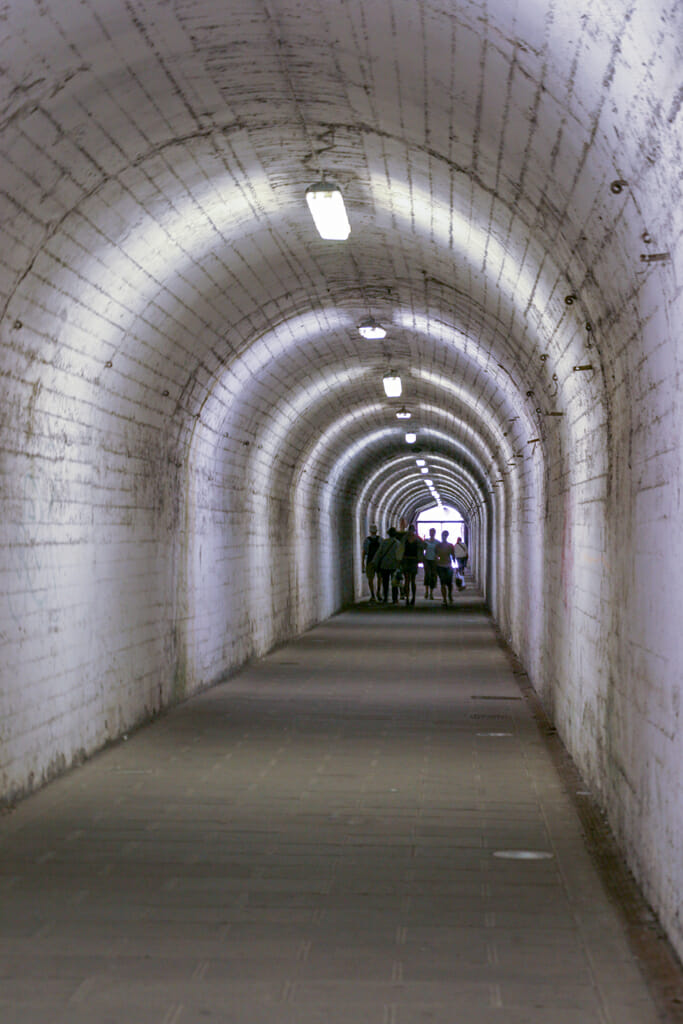 Pedestrian tunnel in Manarola.