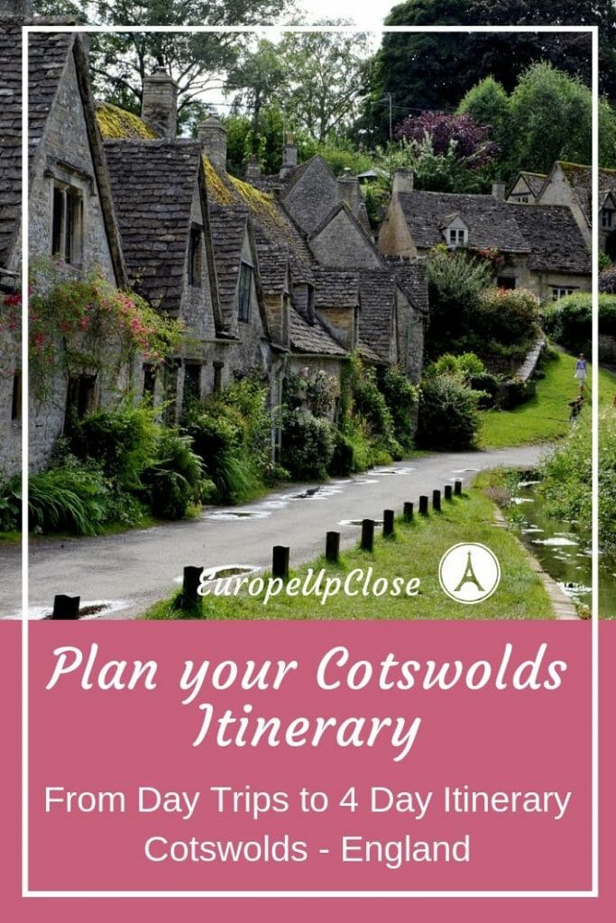 Pin: 12 Best places to visit in the Cotswolds Villages with photo of cottswold farm house
