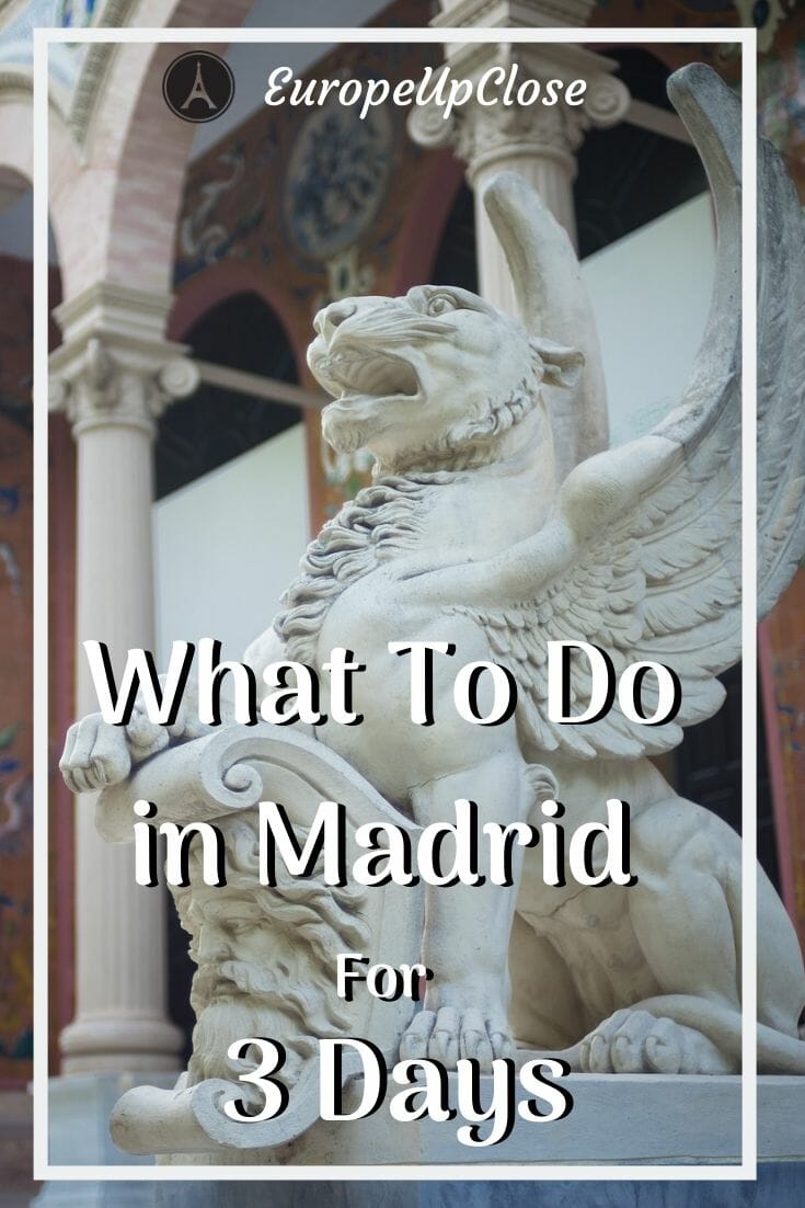 Click here to plan what to do in Madrid for 3 Days. Discover the ins and outs of one of the most charming cities in Spain. #europetrip #europetravel #europeitinerary #traveltips #travel #spaintrip #spaintravel #luxurylifestyle #luxurytravel #madrid #madridspain #spain #southerneurope #3daysinmadrid