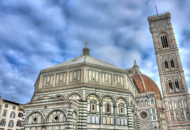 Florence cathedral on a gloomy day
